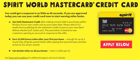 is opening a spirit master card smart|spirit mastercard offer.